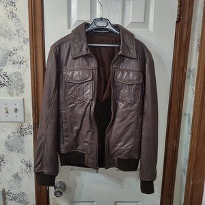 100% genuine leather jacket (black rivet)